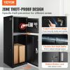 VEVOR Beer Kegerator, Dual Tap Draft Beer Dispenser, Full Size Keg Refrigerator With Shelves, CO2 Cylinder, Drip Tray & Rail, 32¬∞F- 50¬∞F Temperature