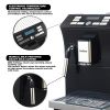 Espresso Machine with Milk Frother - Fully Automatic for Perfect Coffee, Black