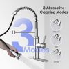 Kitchen Faucet - Spring Kitchen Sink Faucet with 3 Modes Pull Down Sprayer; Single Handle&Deck Plate for 1or3 Holes; 360¬∞ Rotation; Spot Resist Stain