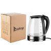 ZOKOP HD-1857-A 110V 1500W 1.8L Electric Glass Kettle US Plug