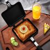 1pc Sandwich Maker Non-stick Grilled Sandwich Double Sided Frying Pan; Bread Toast Breakfast Pan Omelette Pan Outdoor Camping Baking Pan Kitchen Suppl