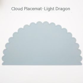 Plastic Placemat Children's Table Waterproof (Option: Light Gray)