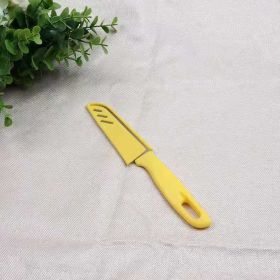 Candy Color Portable Blade Sheath Fruit Peeling Knife (Option: Lemon Yellow)