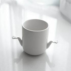 Creative Fashion Ceramic Hand-holding Mug (Option: Brace Hand Mug-1PCS)