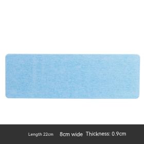 Diatomite Coaster Cup Bathroom Soap Box Hydrophilic Pad (Option: Blue 22x8cm)