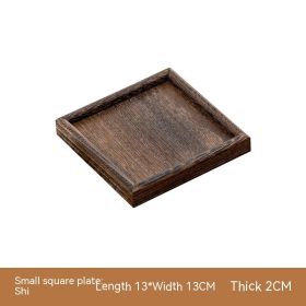 Japanese Leaf-shaped Wood Pallet (Option: Small Square Plate)