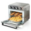 VEVOR Air Fryer Toaster Oven, Convection Oven, 1700W Stainless Steel Toaster Ovens Countertop Combo with Grill, Pizza Pan, Gloves, Slices Toast, Pizza