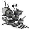 Primaware 18 Piece Non-stick Cookware Set, Steel Gray