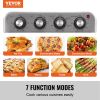 VEVOR Air Fryer Toaster Oven, Convection Oven, 1700W Stainless Steel Toaster Ovens Countertop Combo with Grill, Pizza Pan, Gloves, Slices Toast, Pizza