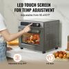 VEVOR Air Fryer Toaster Oven, Convection Oven, 1700W Stainless Steel Toaster Ovens Countertop Combo with Grill, Pizza Pan, Gloves, Slices Toast, Pizza